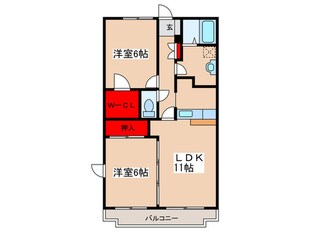 ブールヴァル秦野の物件間取画像